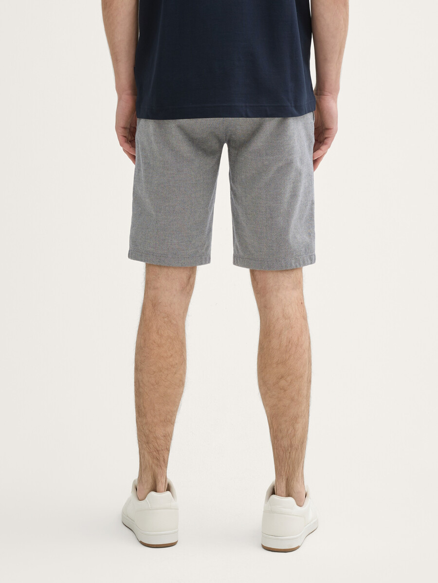 stretch-slim-chino-shorts mit gürtel