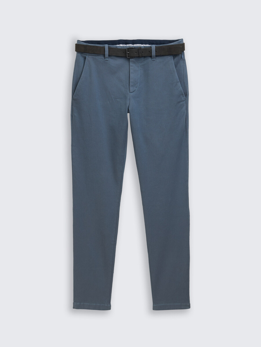 tttravis slim chino-hose mit gürtel