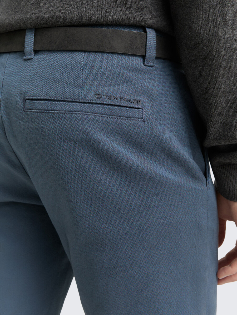 tttravis slim chino-hose mit gürtel