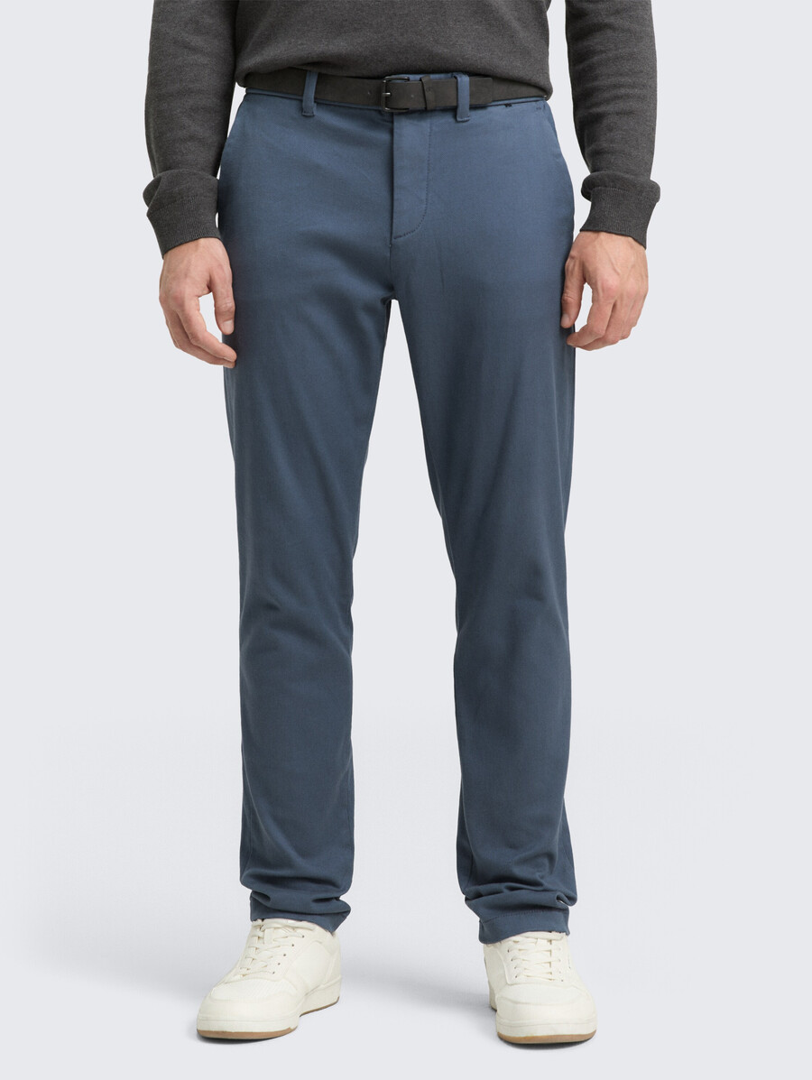 tttravis slim chino-hose mit gürtel