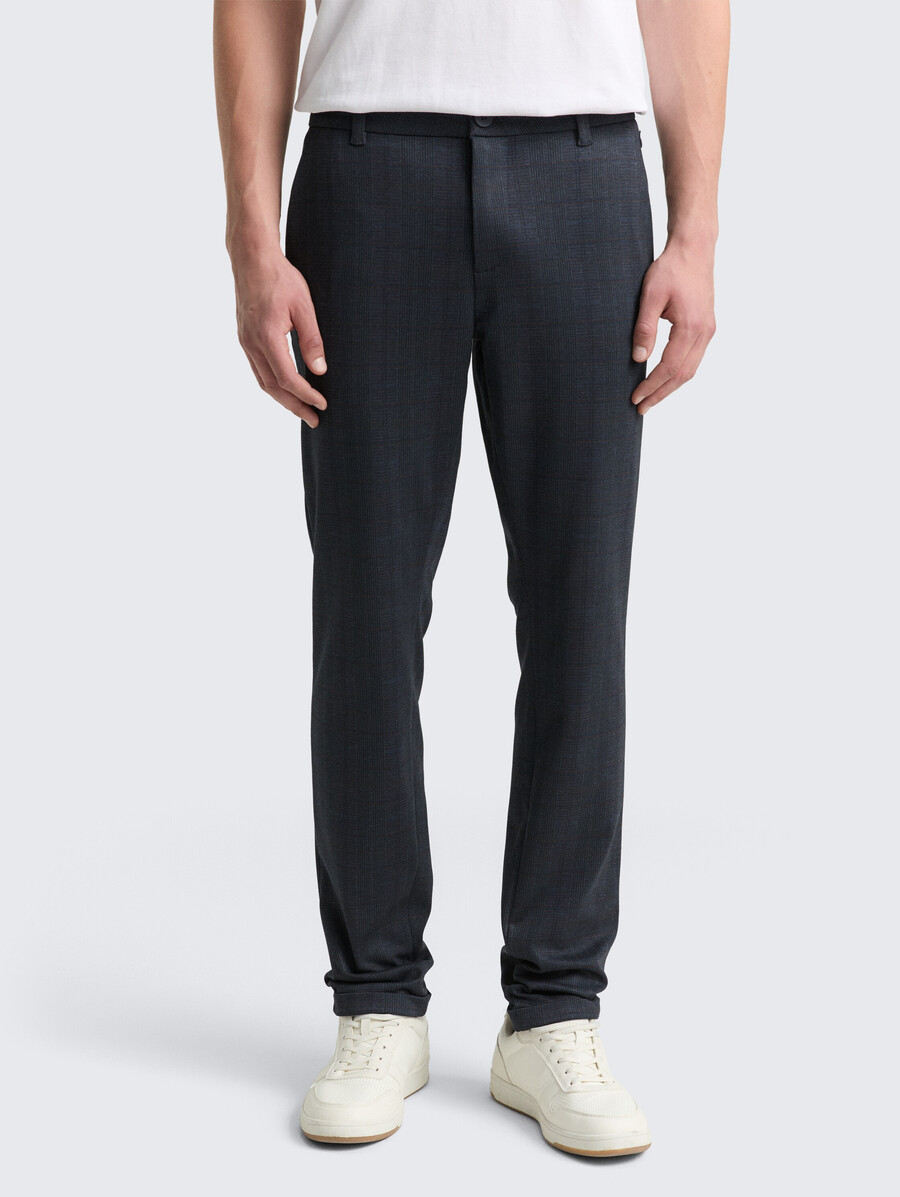 tttravis slim chino-hose aus piqué-jersey