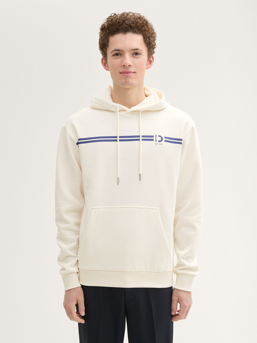 kapuzenpullover mit aufdruck