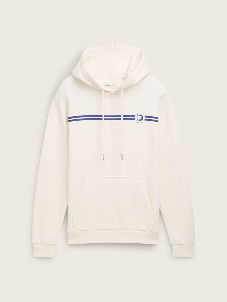 kapuzenpullover mit aufdruck