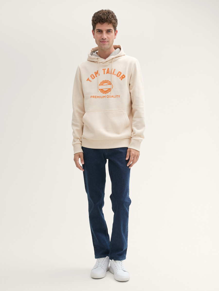 kapuzenpullover mit logodruck