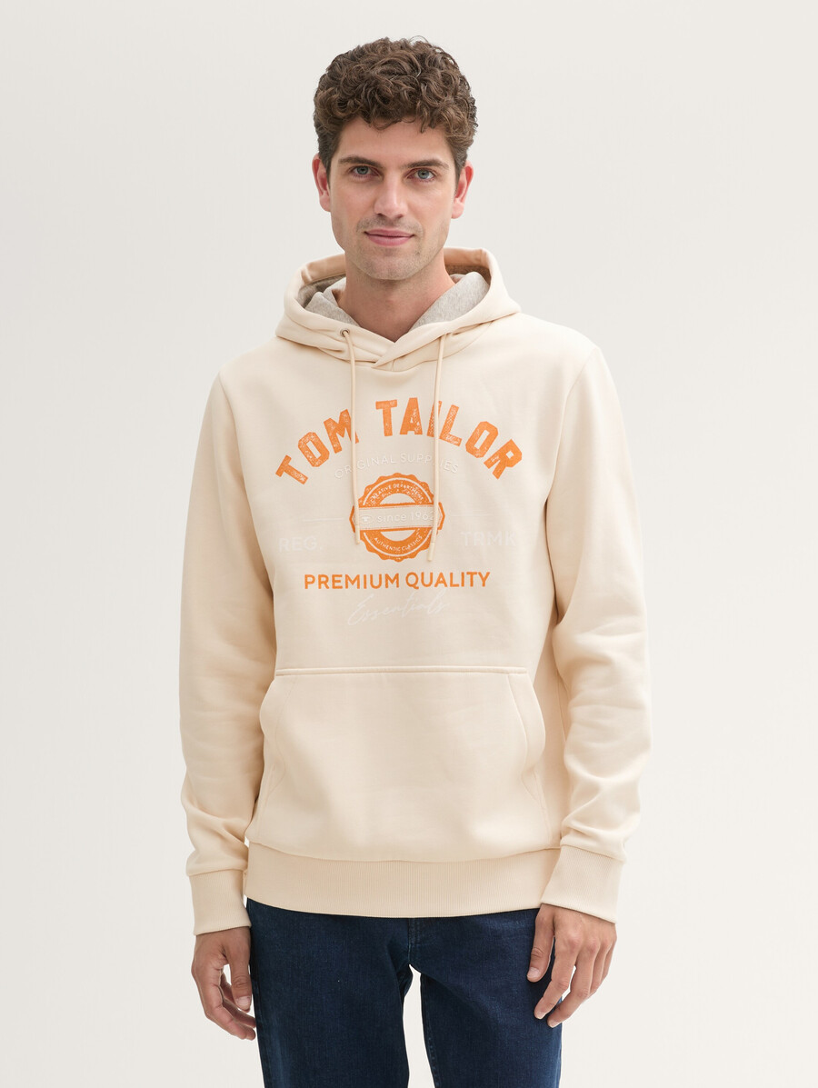 kapuzenpullover mit logodruck