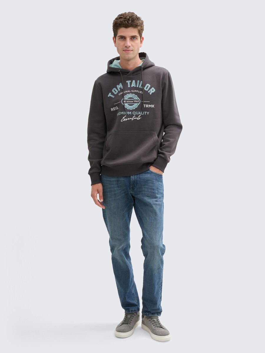 kapuzenpullover mit logodruck
