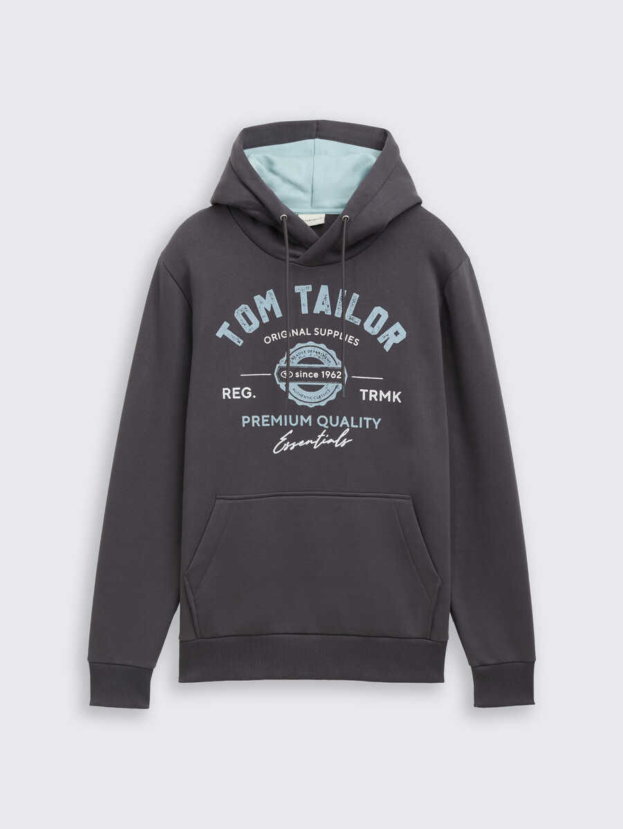 kapuzenpullover mit logodruck