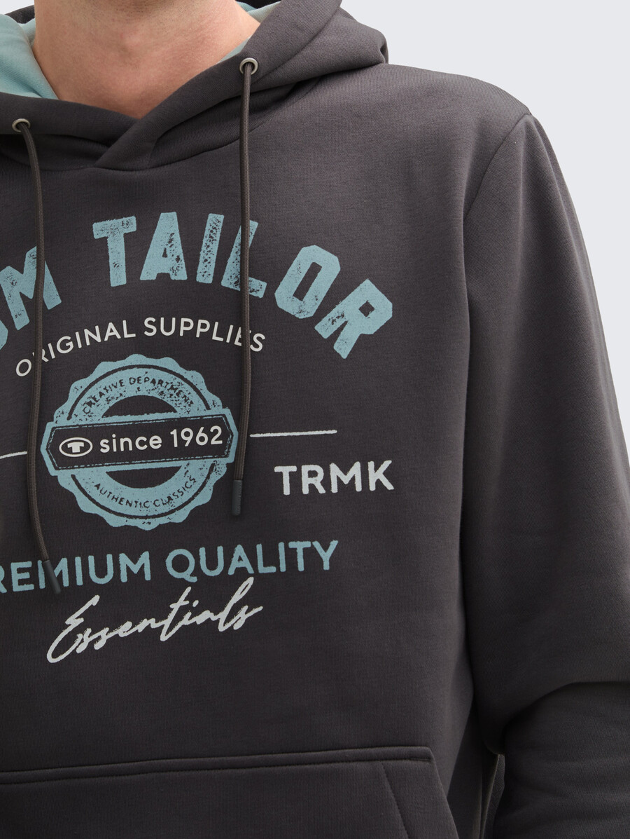 kapuzenpullover mit logodruck