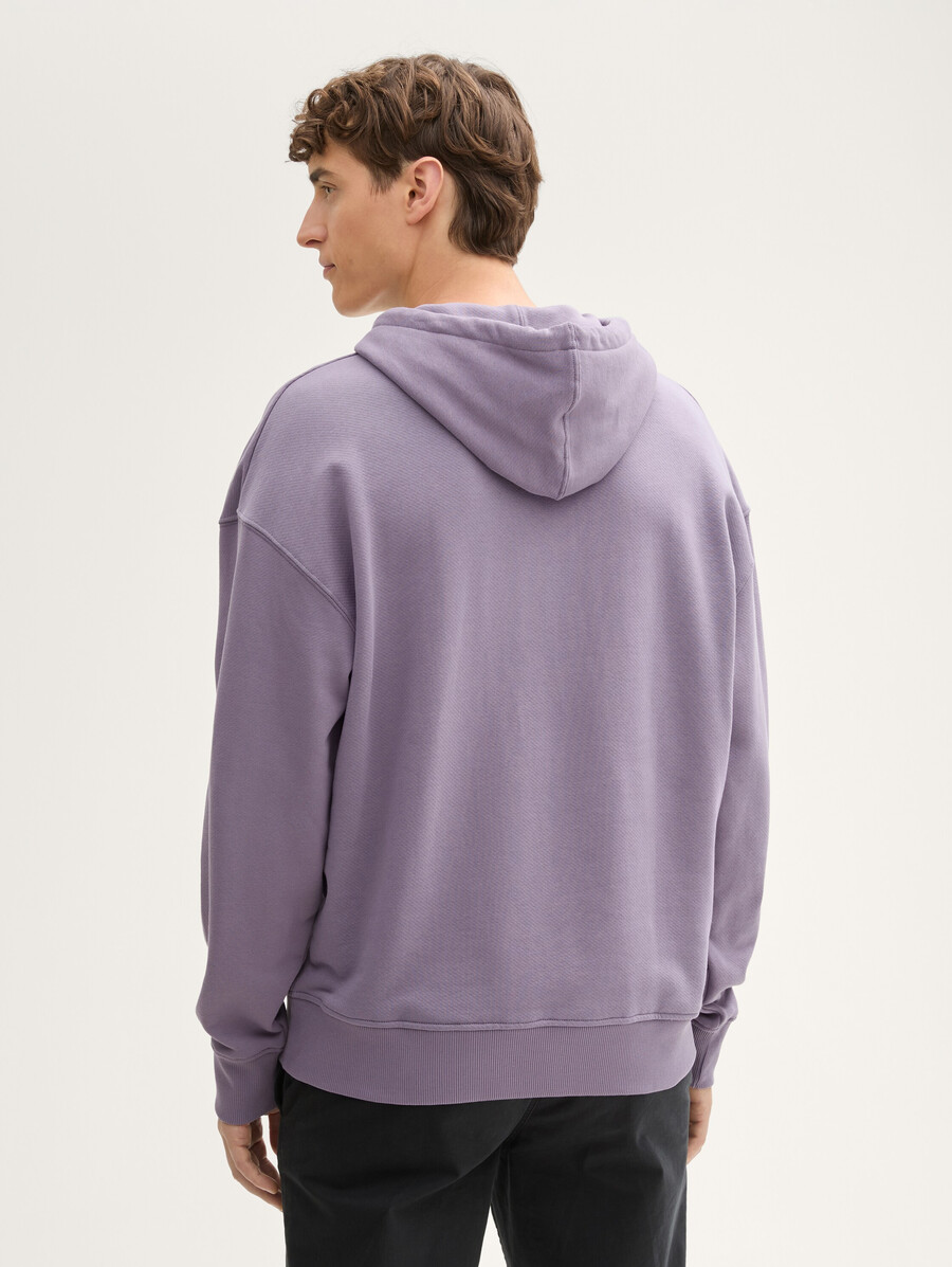 lässiger hoodie mit gesticktem logo