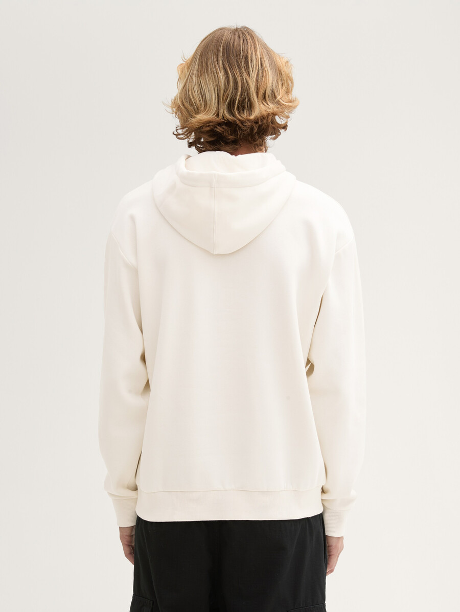 kapuzenpullover mit aufdruck