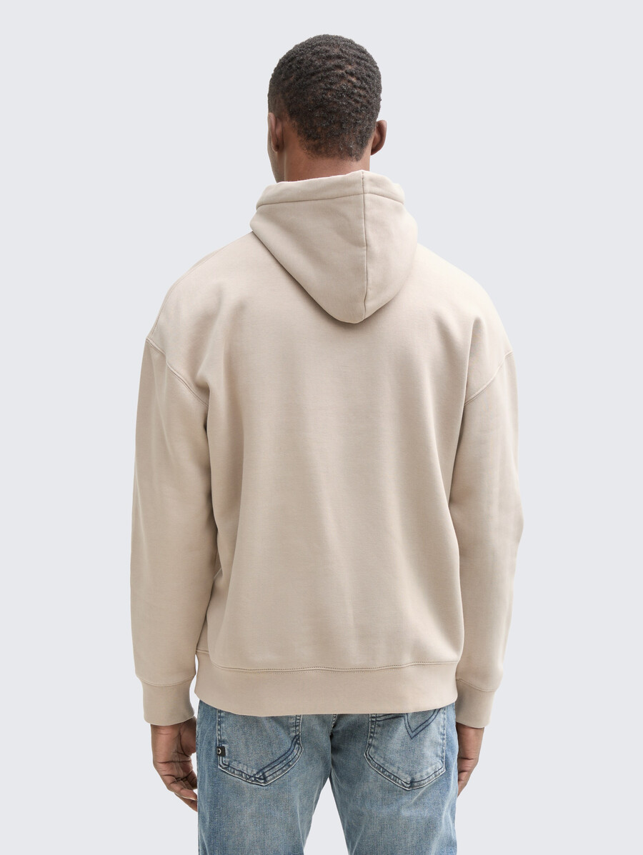 lässiger hoodie mit logoprint