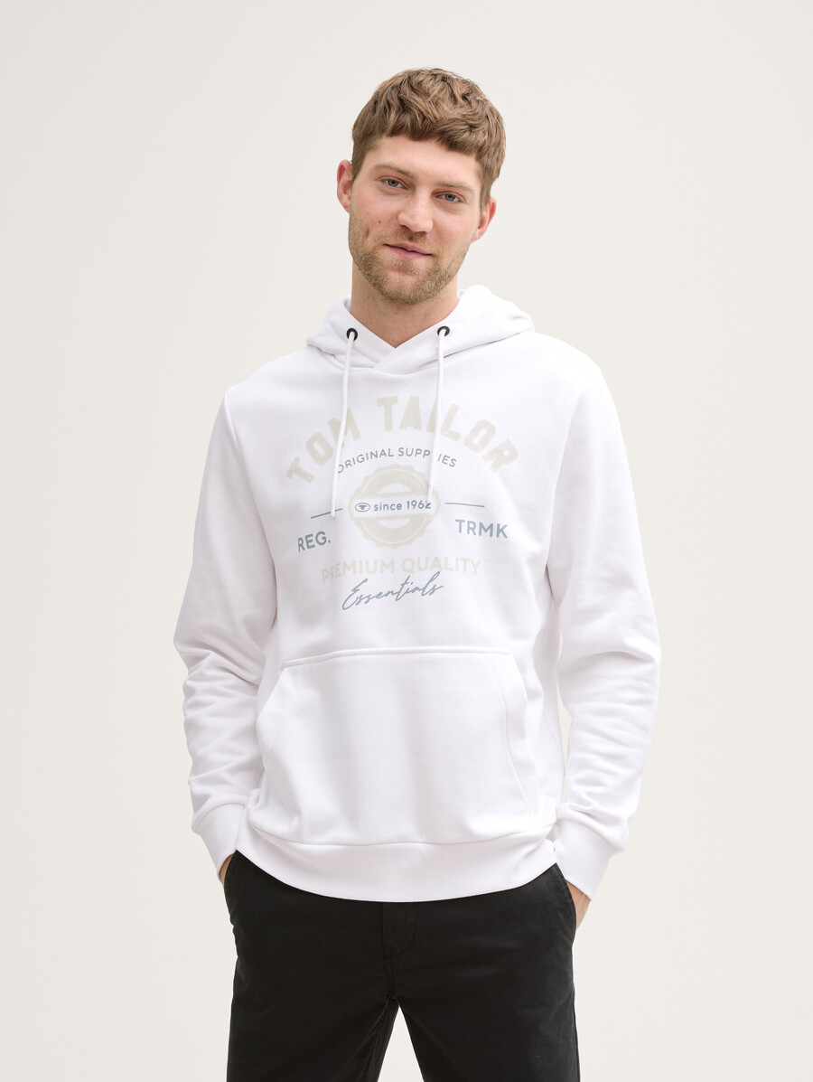 kapuzenpullover mit logodruck