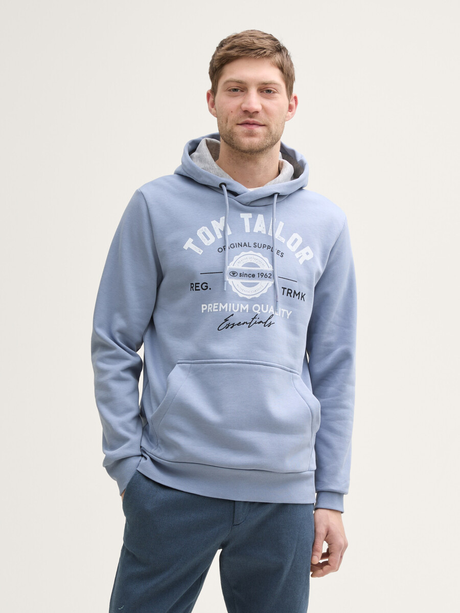 kapuzenpullover mit logodruck