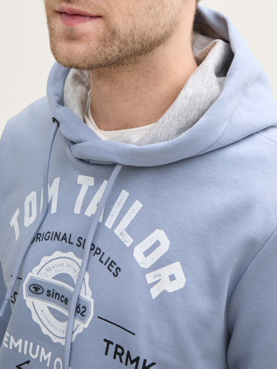 kapuzenpullover mit logodruck