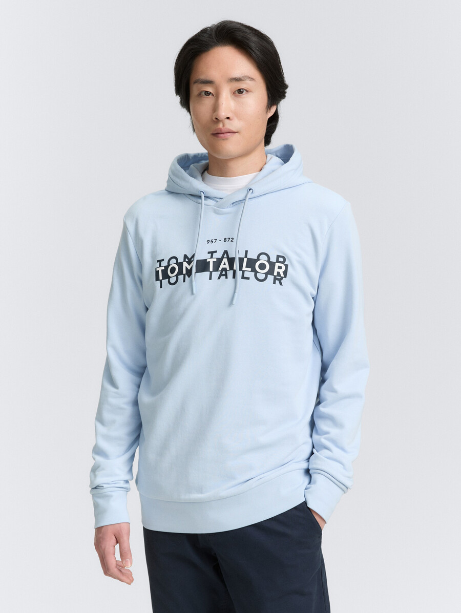 kapuzenpullover mit logodruck