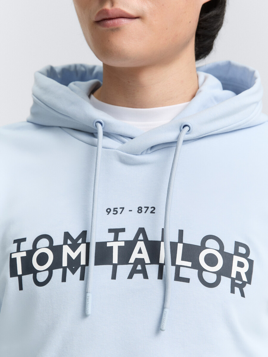 kapuzenpullover mit logodruck