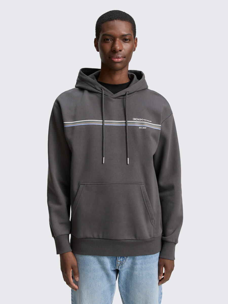 kapuzenpullover mit aufdruck