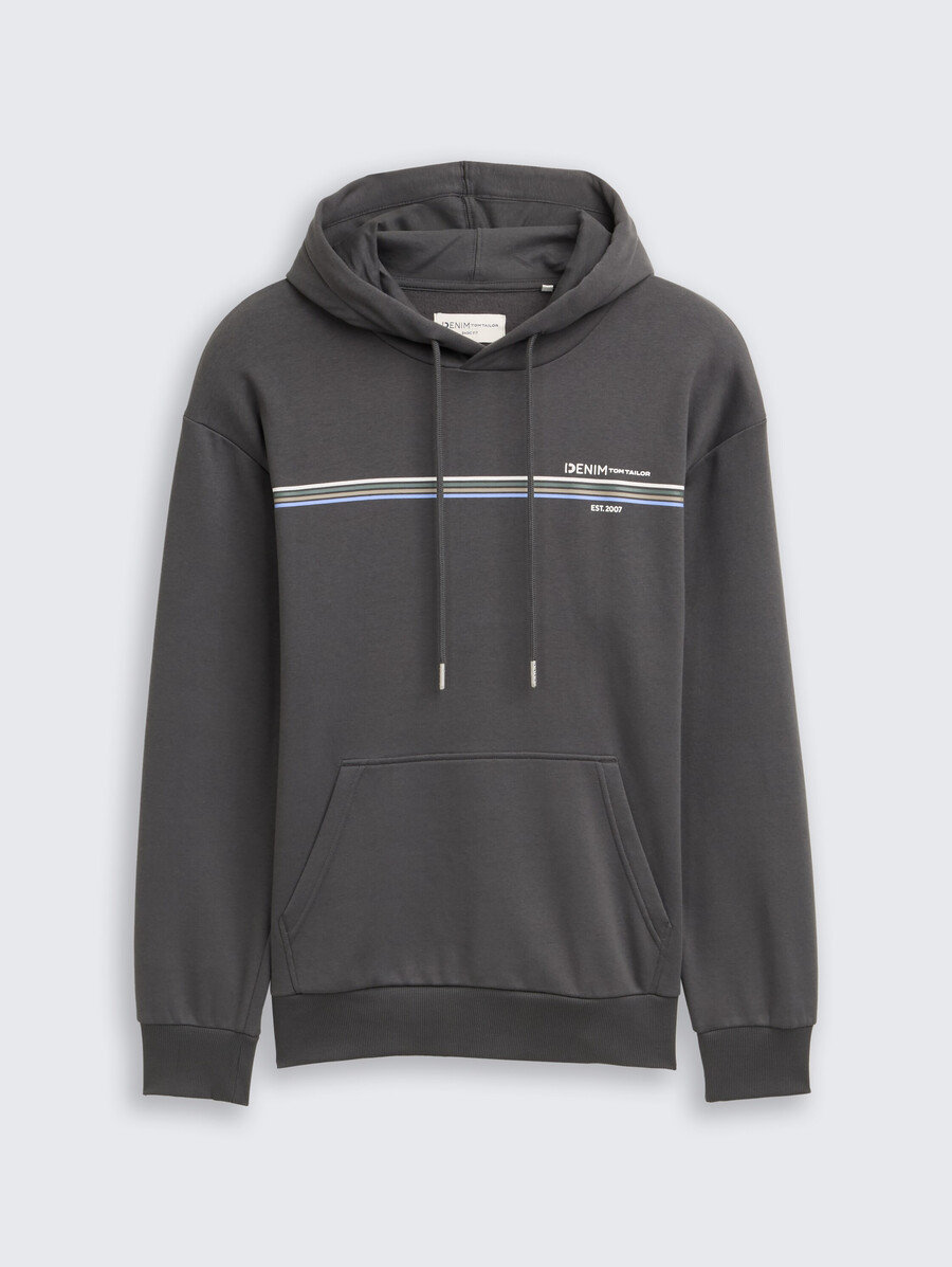 kapuzenpullover mit aufdruck