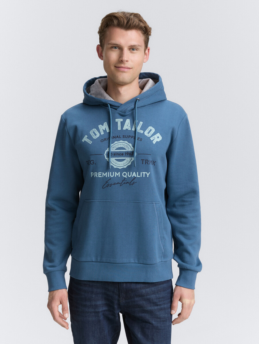 kapuzenpullover mit logodruck