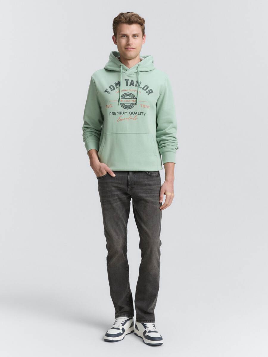 kapuzenpullover mit logodruck