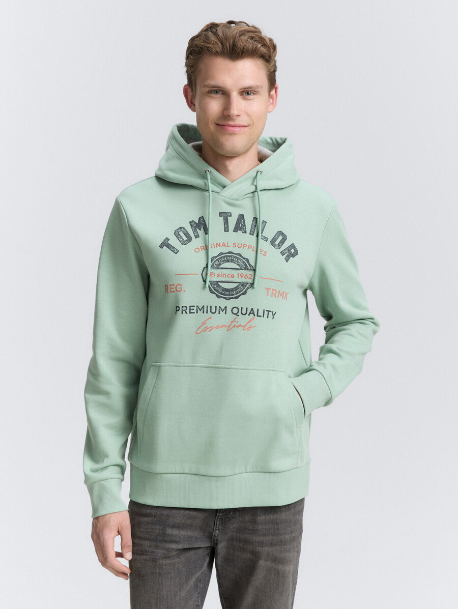 kapuzenpullover mit logodruck
