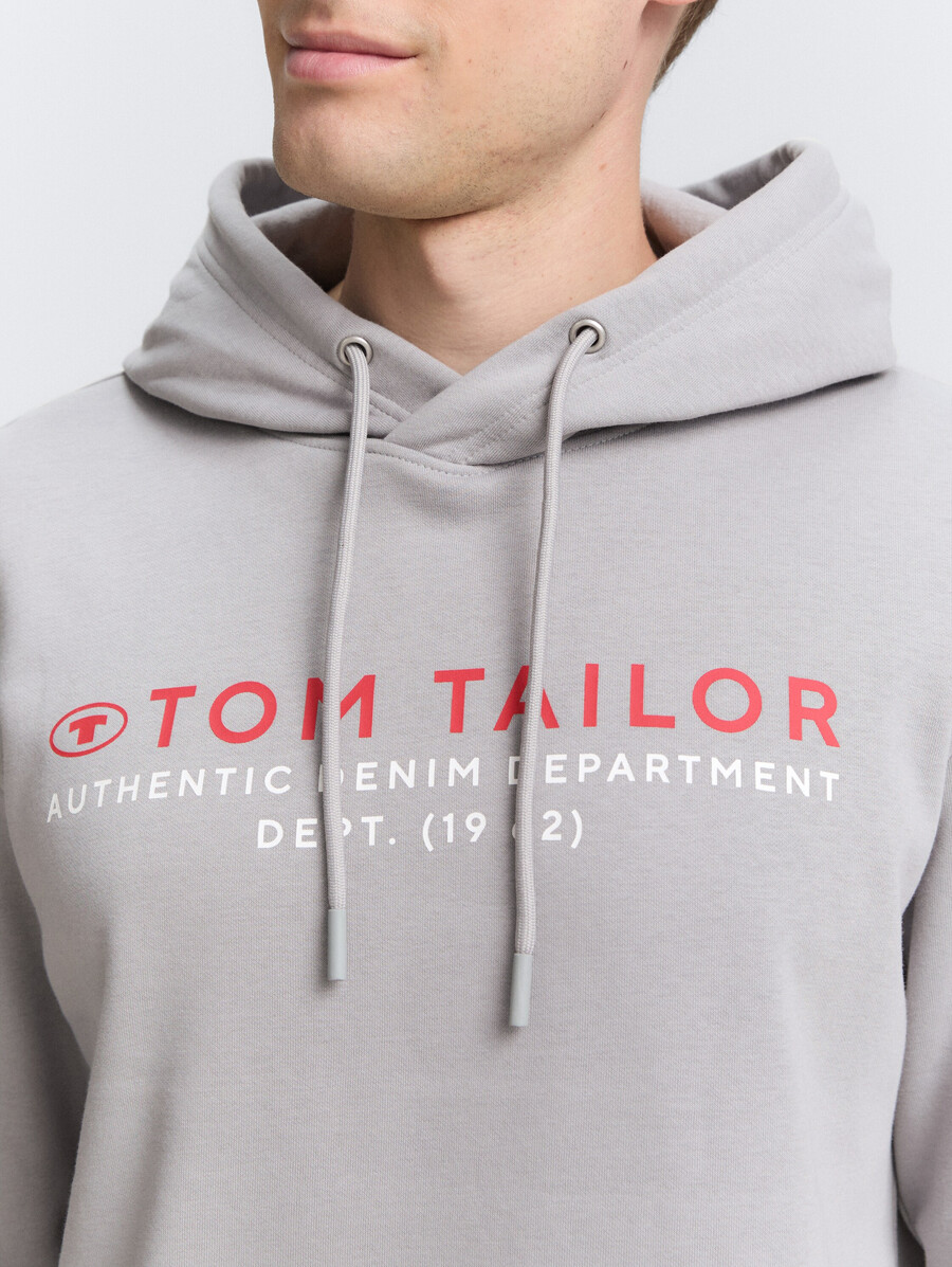 kapuzenpullover mit logodruck