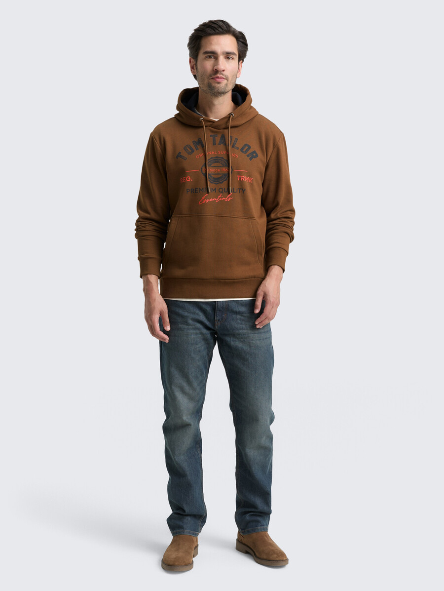 kapuzenpullover mit logodruck