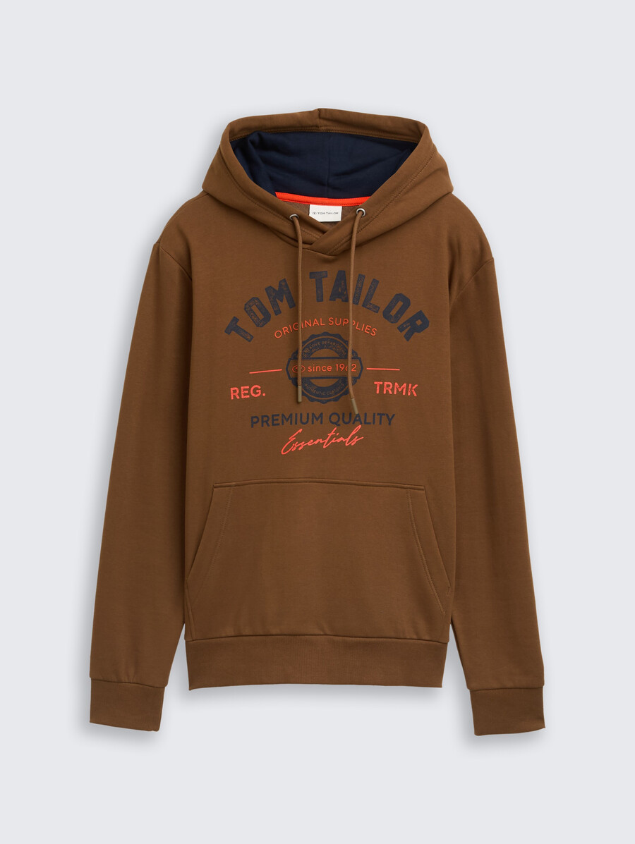 kapuzenpullover mit logodruck