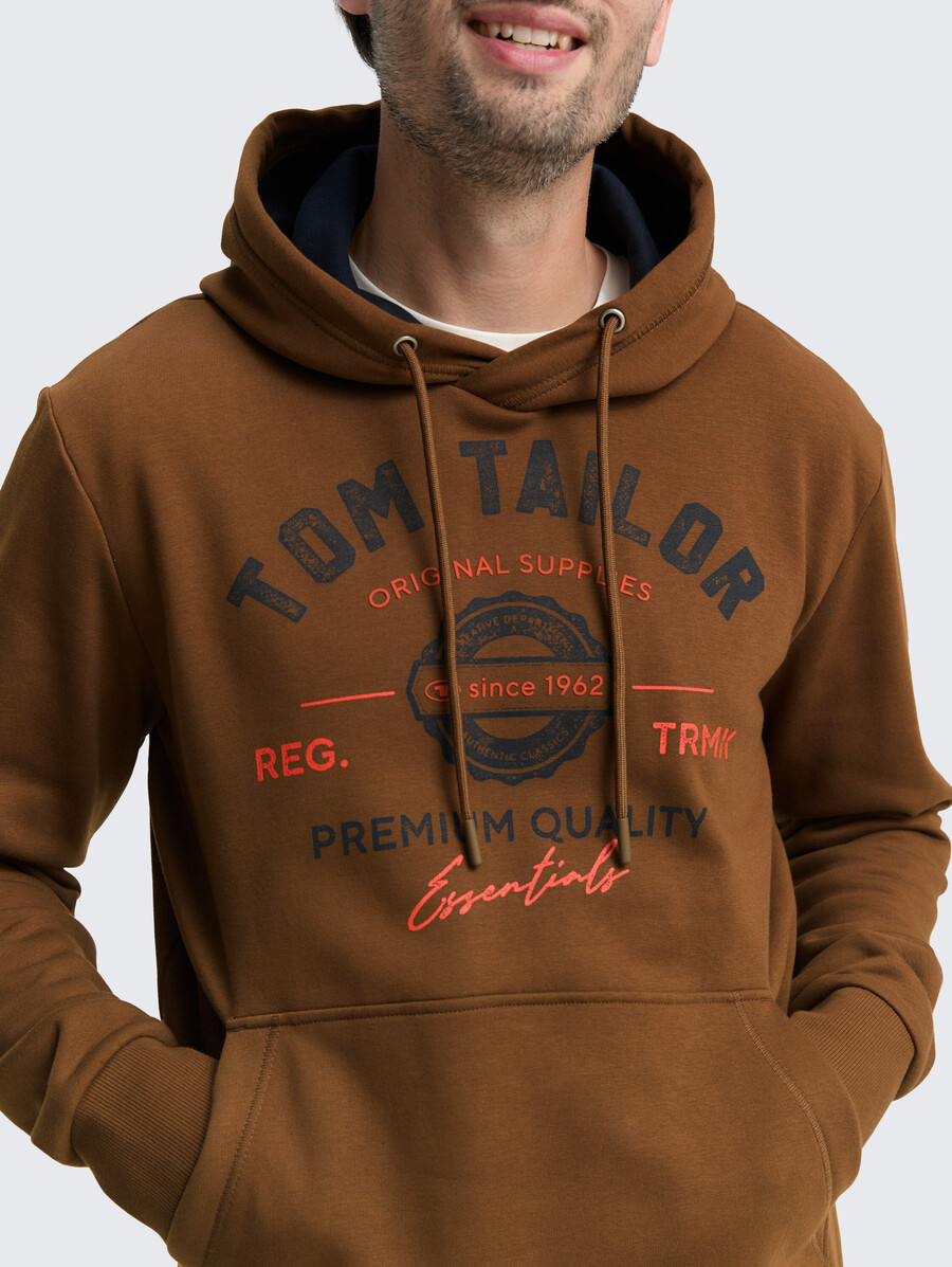kapuzenpullover mit logodruck