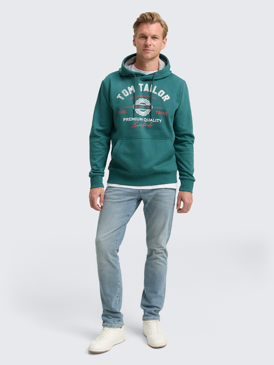 kapuzenpullover mit logodruck