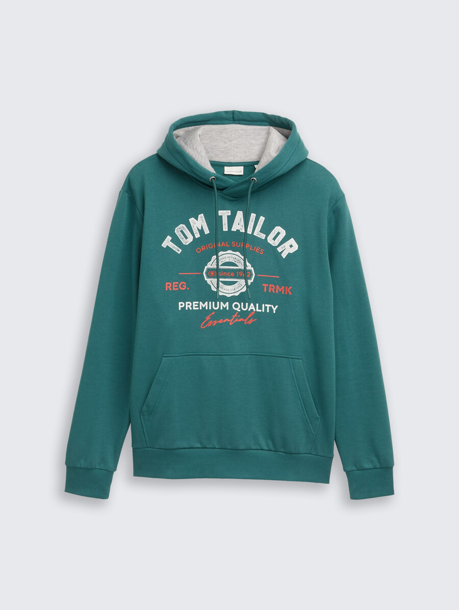 kapuzenpullover mit logodruck