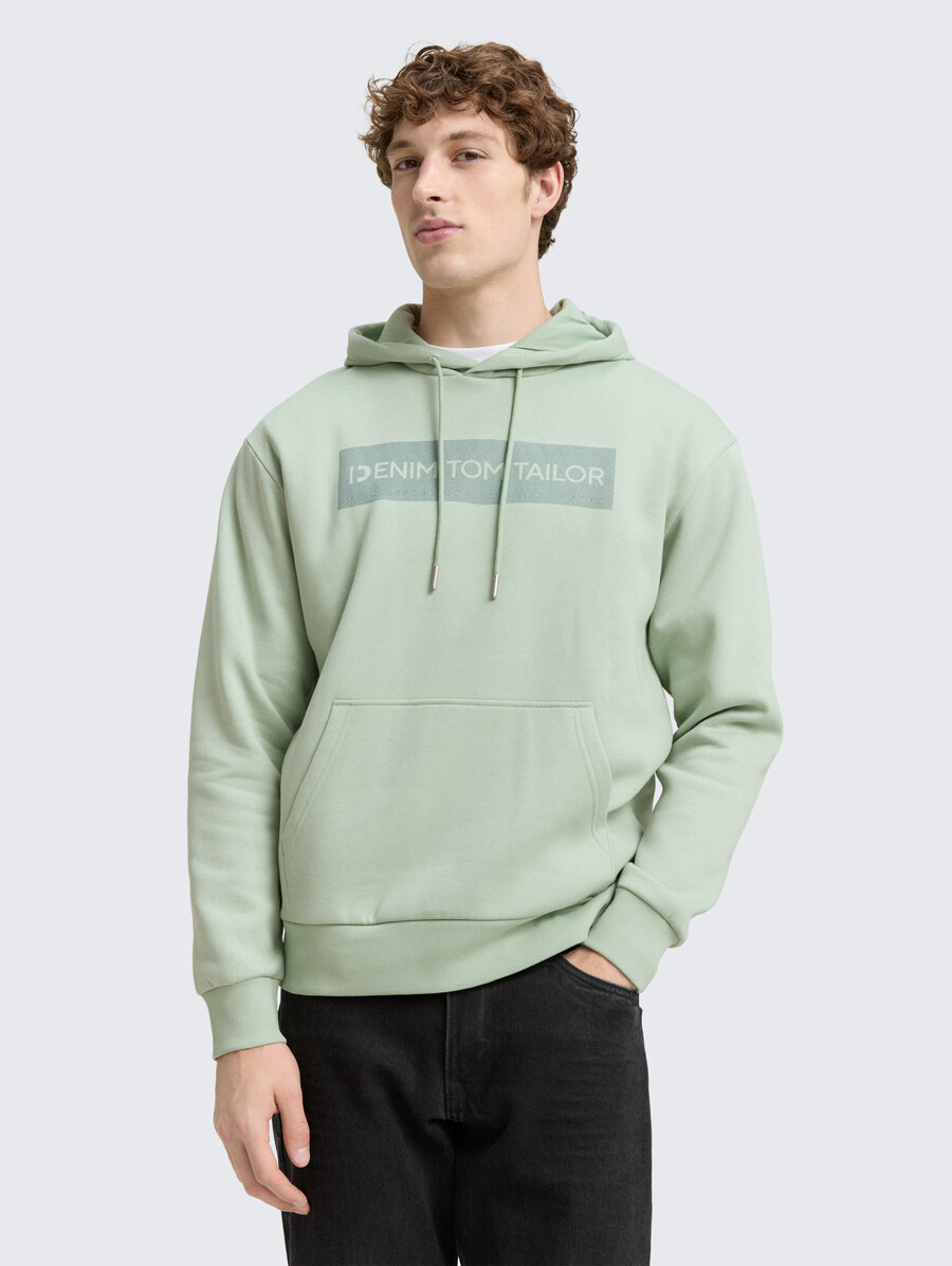 kapuzenpullover mit aufdruck
