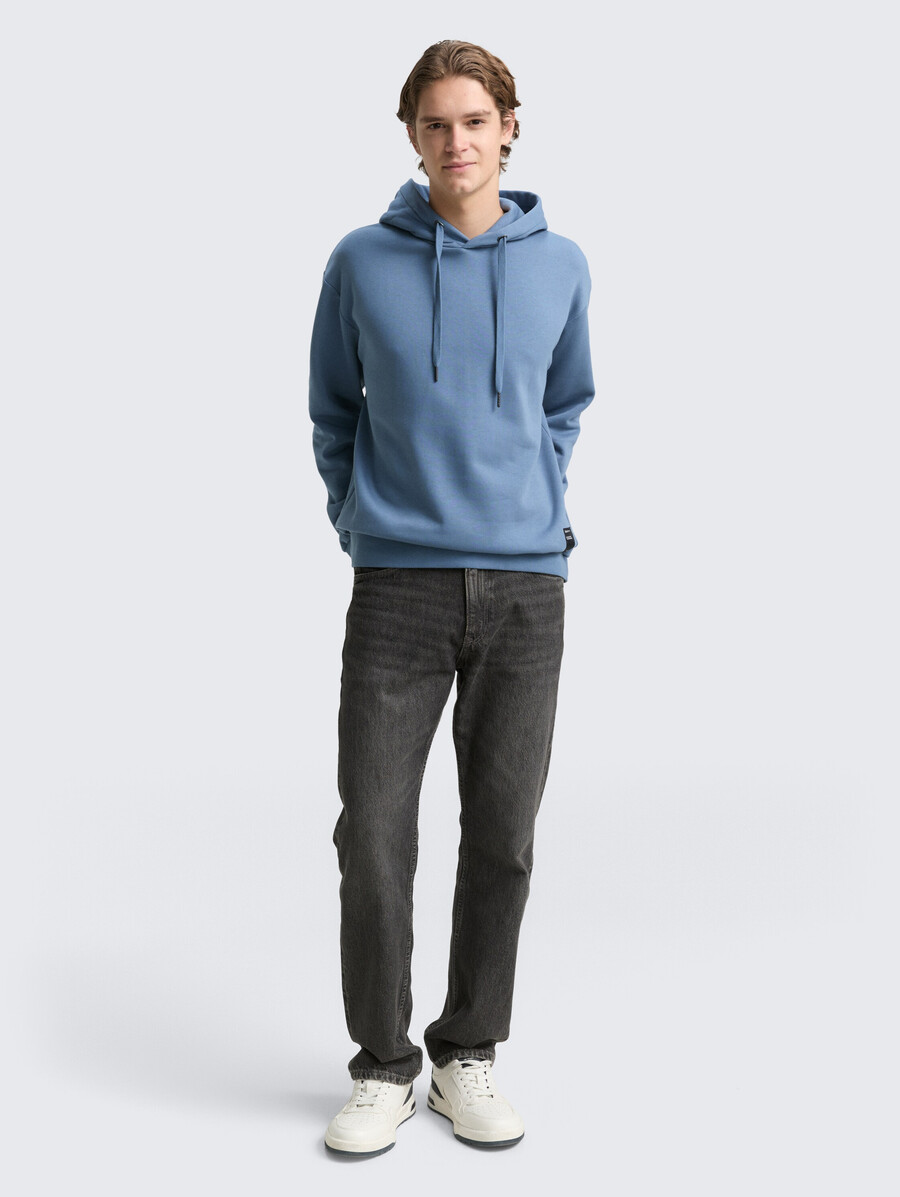 kapuzenpullover mit logo-aufnäher