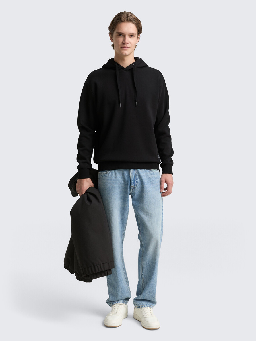 kapuzenpullover mit logo-aufnäher