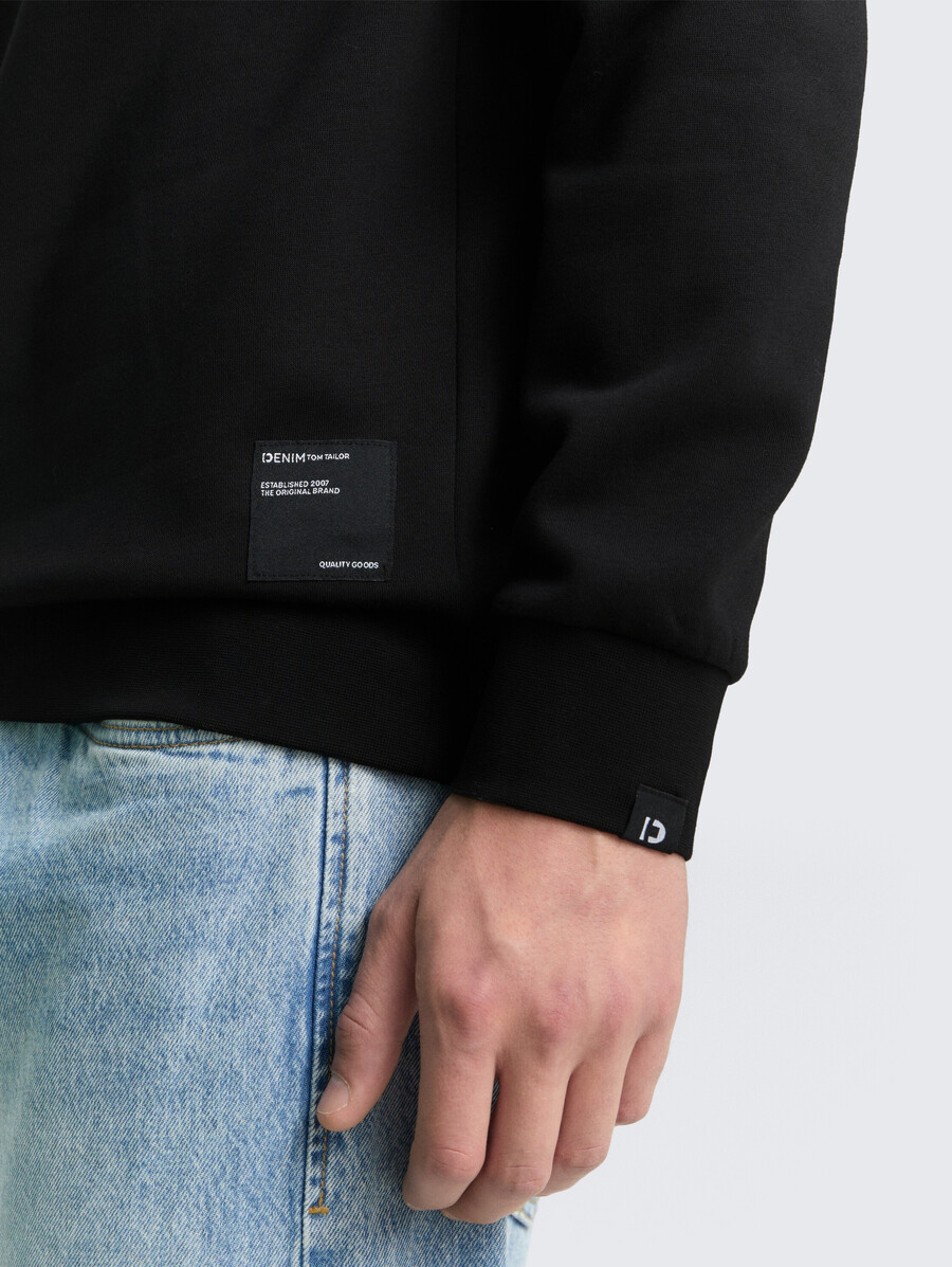 kapuzenpullover mit logo-aufnäher