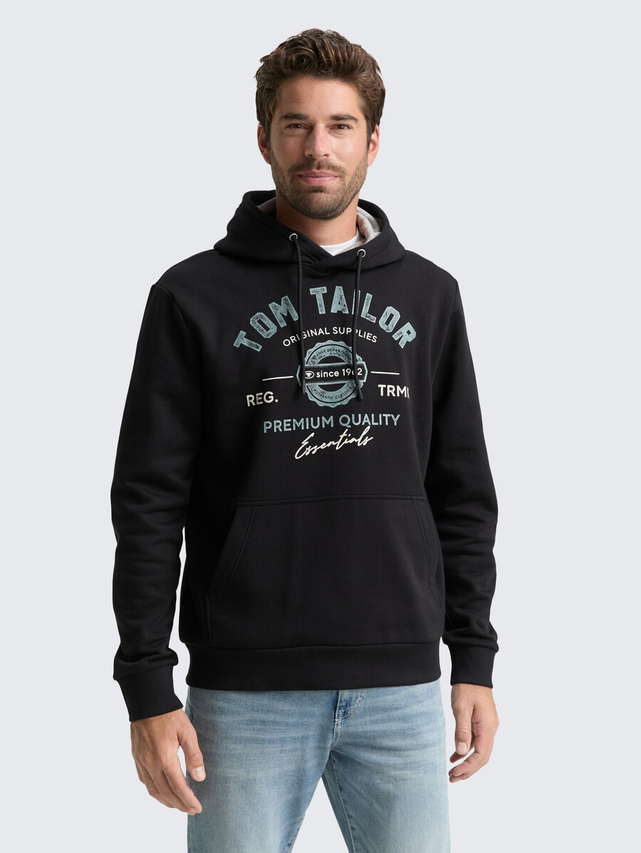 kapuzenpullover mit logodruck