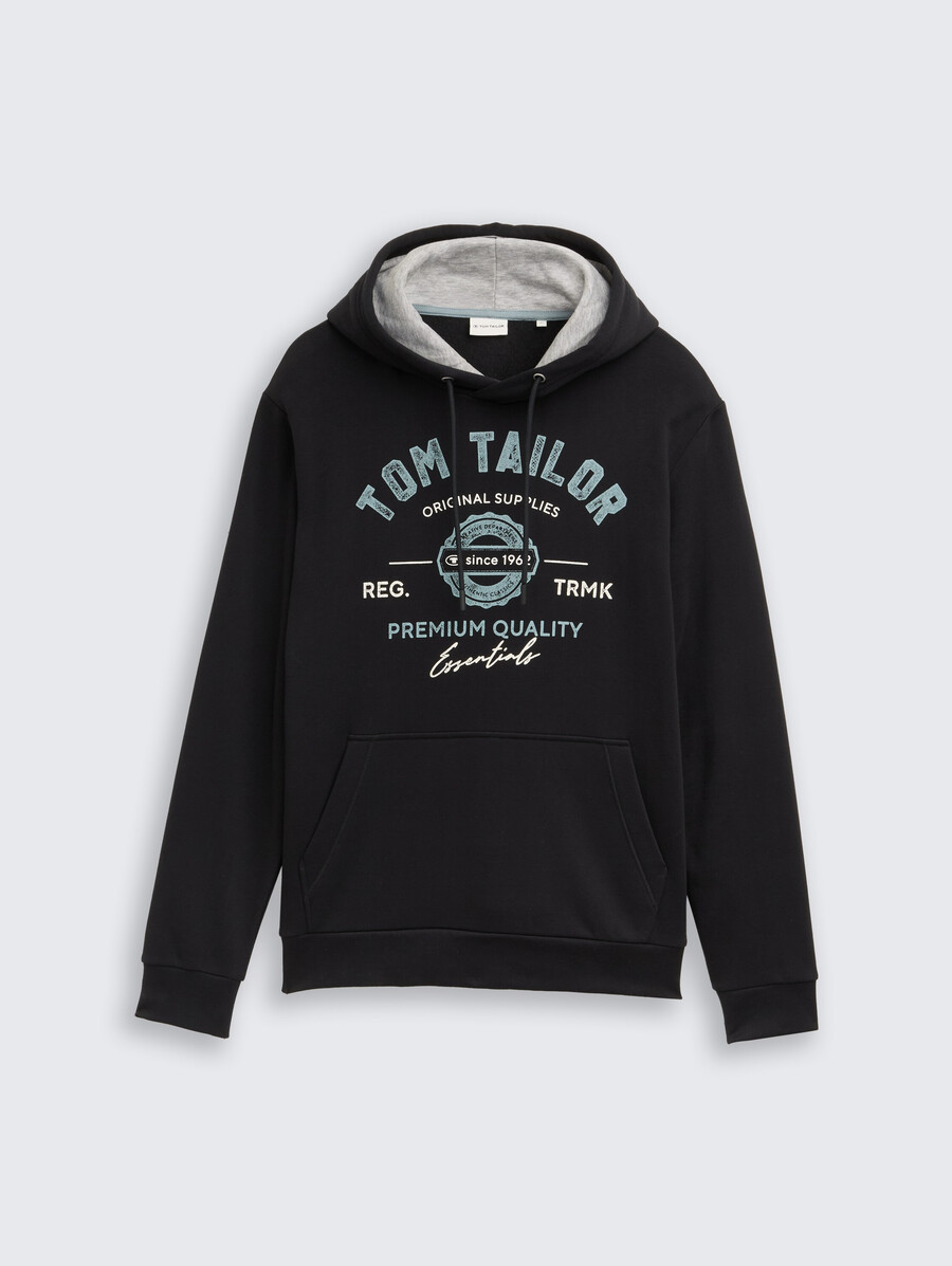 kapuzenpullover mit logodruck