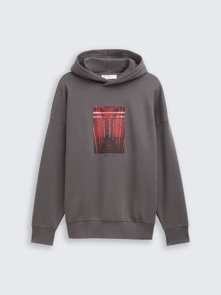 oversize-hoodie mit aufdruck