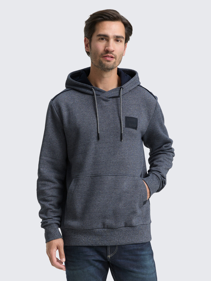 kapuzenpullover mit logo-aufnäher