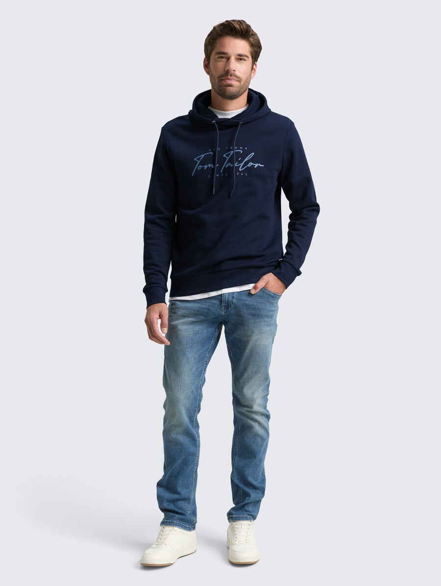 kapuzenpullover mit logodruck