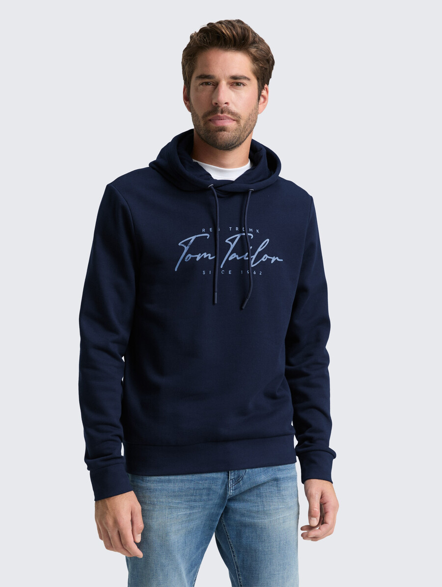 kapuzenpullover mit logodruck