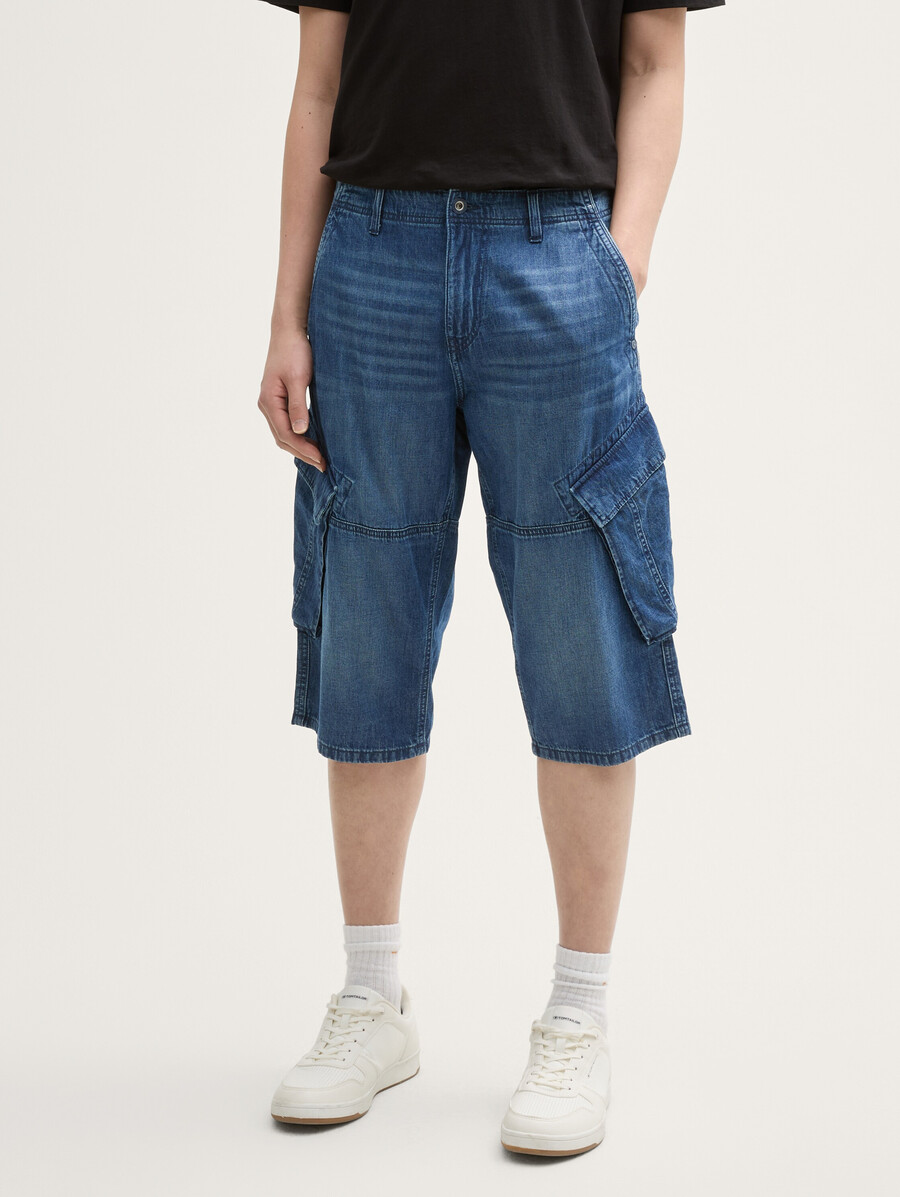 ttmorris relaxed overknee jeansshorts