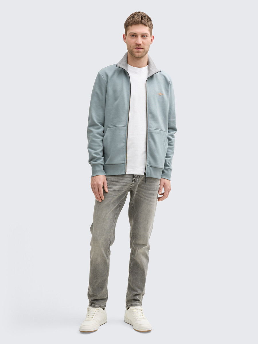 sweatjacke mit stehkragen