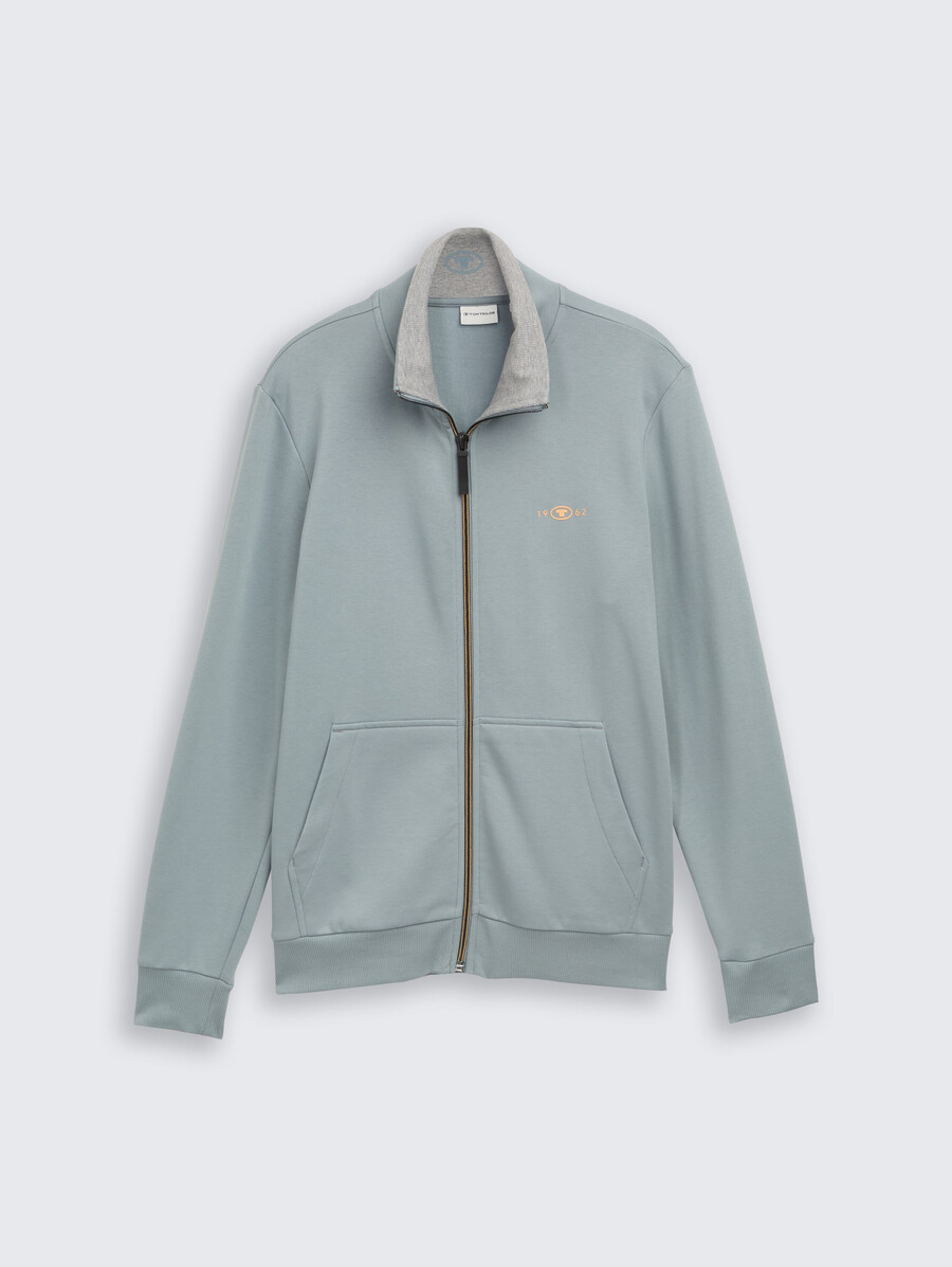 sweatjacke mit stehkragen