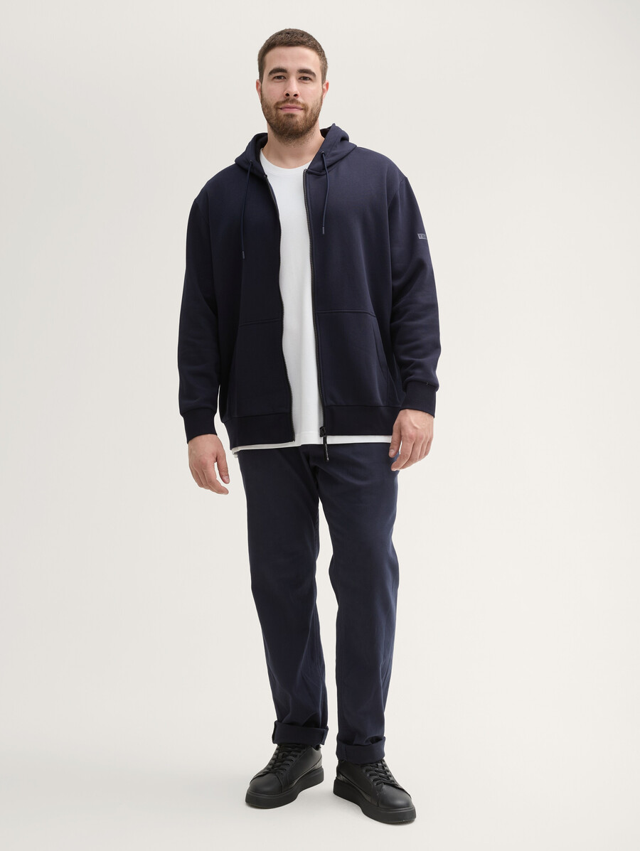 plus size – basic-sweatshirtjacke