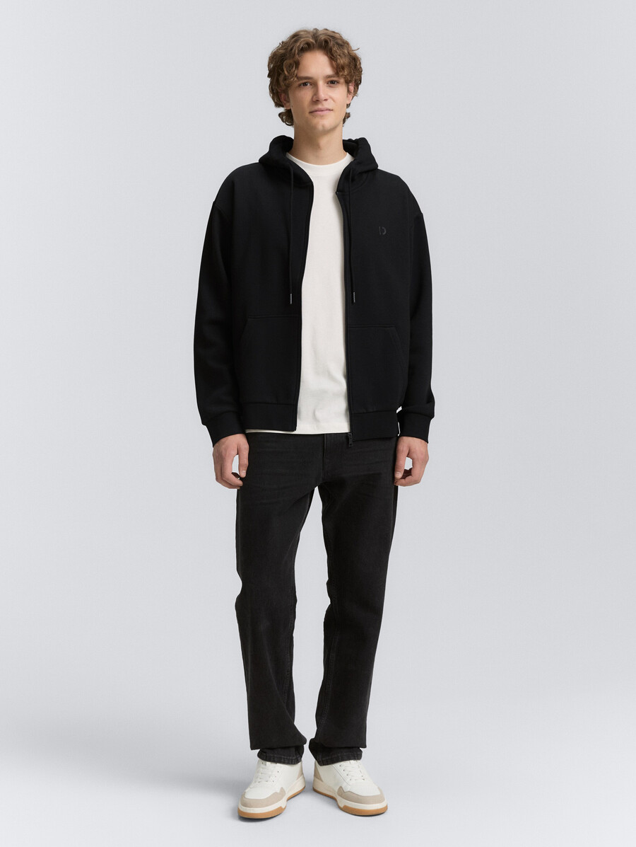 kapuzenjacke mit logodruck