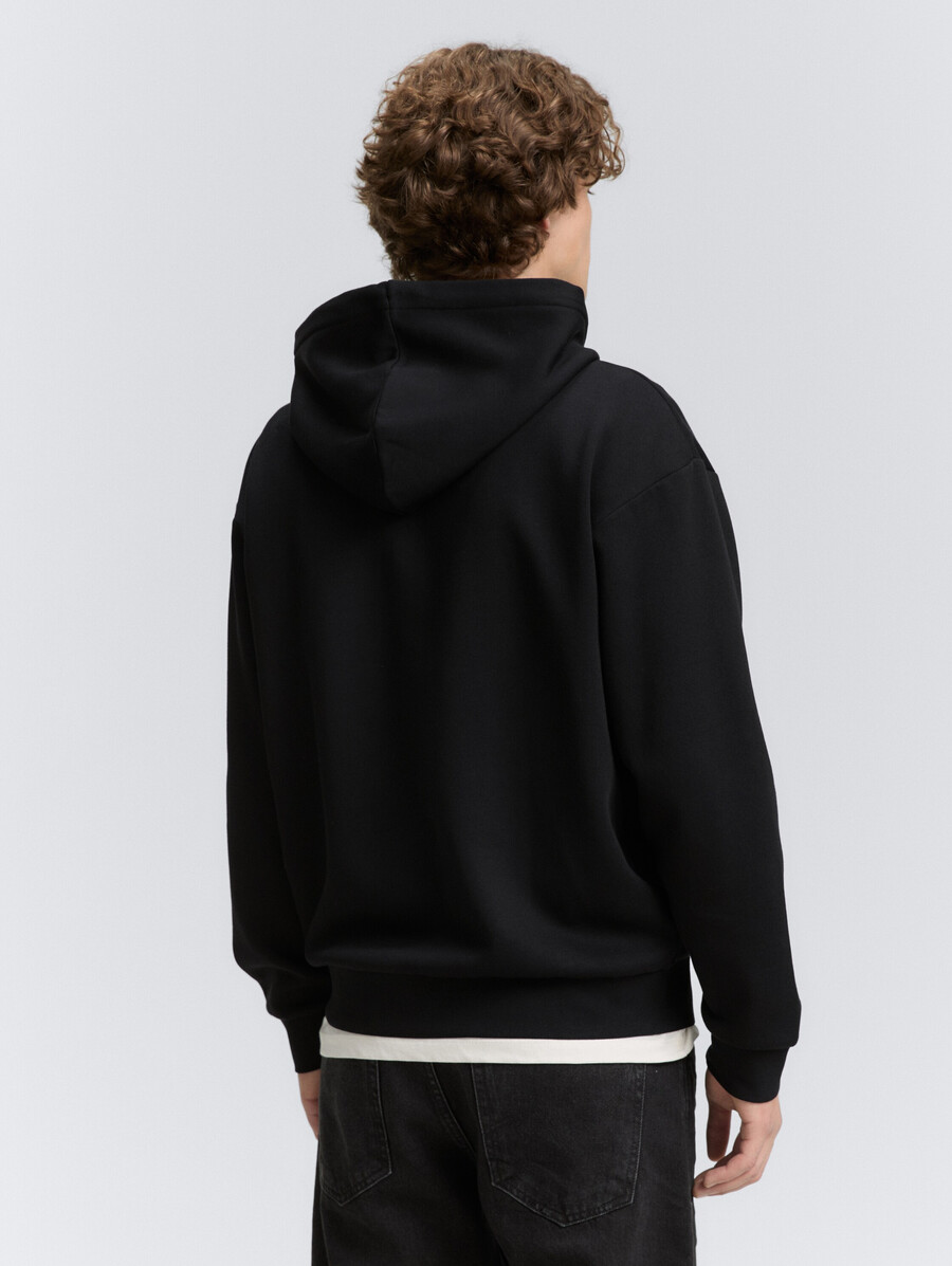 kapuzenjacke mit logodruck