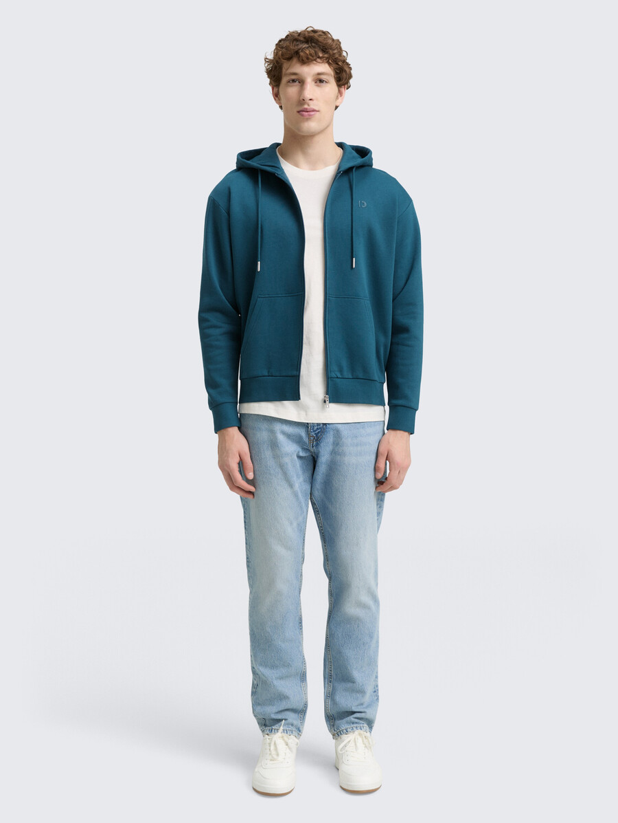 kapuzenjacke mit logodruck