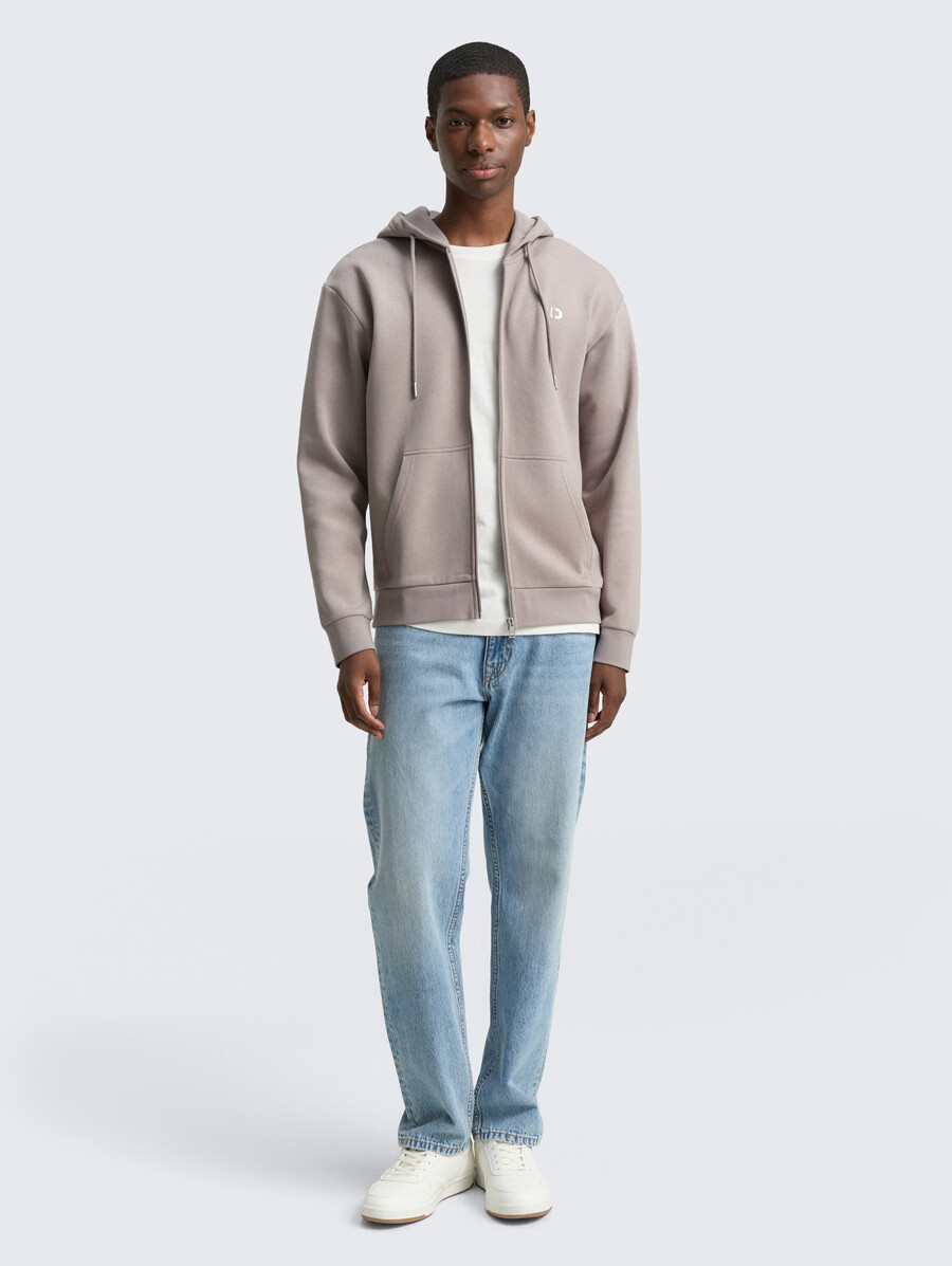 kapuzenjacke mit logodruck