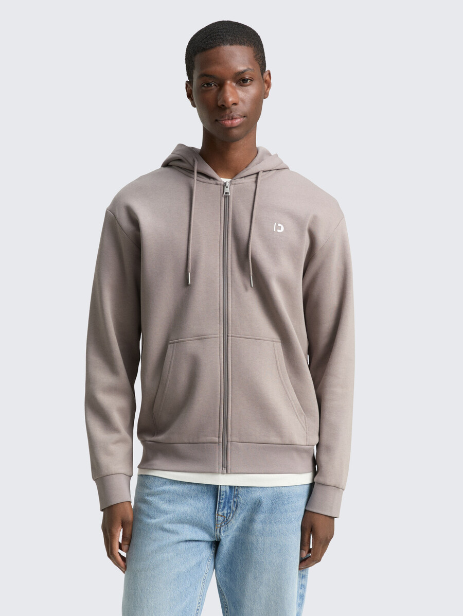kapuzenjacke mit logodruck
